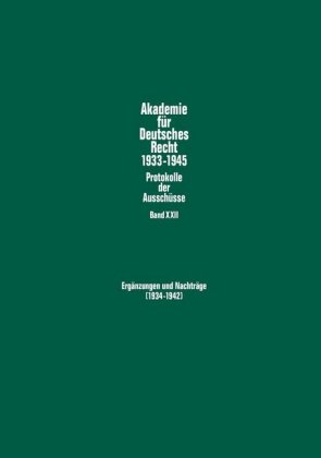 Ergänzungen und Nachträge (1934-1942)