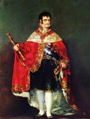 Francisco de Goya y Lucientes - Porträt des Ferdinand VII. im Königsornat - 1.000 Teile (Puzzle)