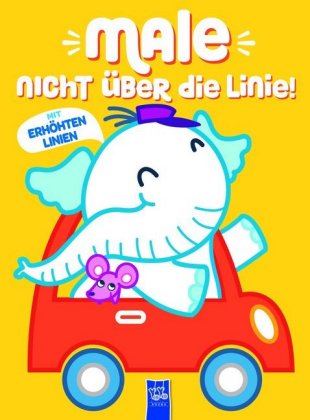 Male nicht über die Linie - Gelb