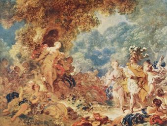 Jean-Honoré Fragonard - Rinaldo in den Gärten Armidas - 500 Teile (Puzzle)