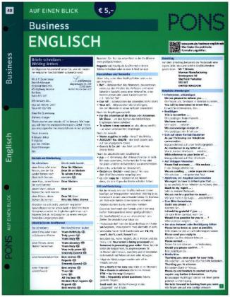 PONS Business English auf einen Blick