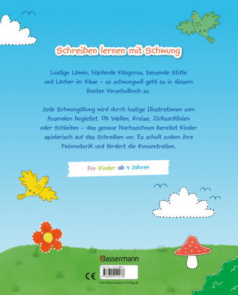 Mein kunterbuntes Buch der schönsten Schwungübungen. Schreibvorbereitung für Kindergarten, Vorschule