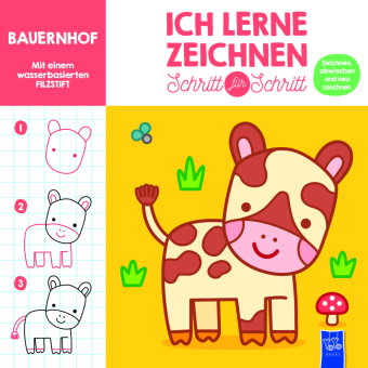 Ich lerne zeichnen - Schritt für Schritt: Bauernhof
