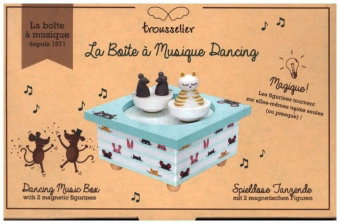 TROUSSELIER - Spieluhr mit tanzenden Katze und Maus, magnetisch