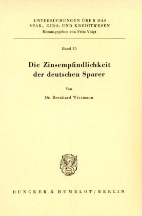Die Zinsempfindlichkeit der Deutschen Sparer.