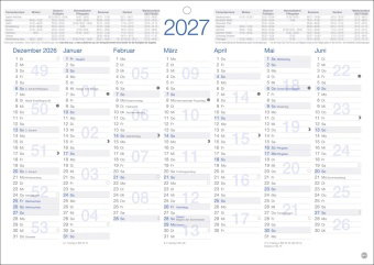 Tafelkalender A4 2027