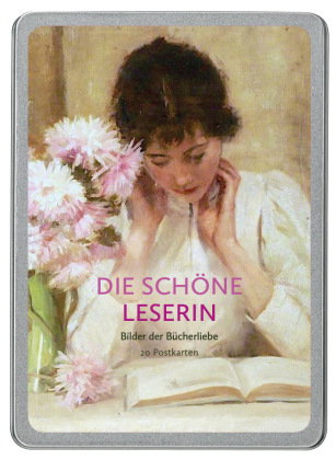 Die schöne Leserin Postkarten VE 20