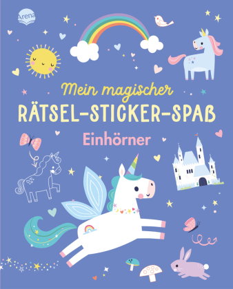 Mein magischer Rätsel-Sticker-Spaß. Einhörner