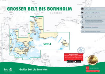 Sportbootkarten Satz 4: Großer Belt bis Bornholm (Ausgabe 2025)