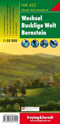 Wechsel - Bucklige Welt - Bernstein, Wanderkarte 1:50.000, WK 422