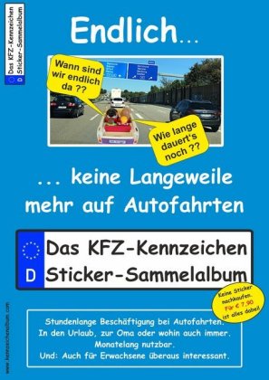 Auto-Kennzeichen Sticker-Album