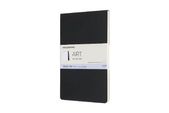 Moleskine Kreativ Notizbücher, Skizzenblock, Large, A5, 120G-Papier, Kartoneinband, Schwarz