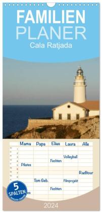 Familienplaner 2024 - Cala Ratjada mit 5 Spalten (Wandkalender, 21 x 45 cm) CALVENDO