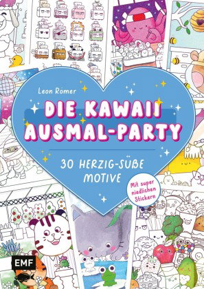 Die Kawaii-Ausmal-Party - 30 herzig-süße Motive ausmalen