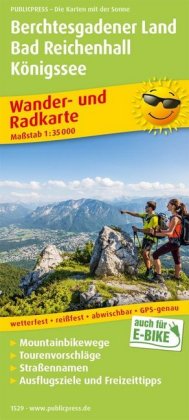 PublicPress Wander- und Radkarte Berchtesgadener Land, Bad Reichenhall, Königssee