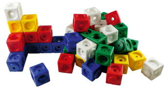 Steckwürfel, allseitig steckbar, zur Demonstration