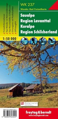 Saualpe, Wander-, Rad- und Freizeitkarte 1:50.000, freytag & berndt, WK 237