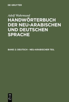 Deutsch - neu-arabischer Teil