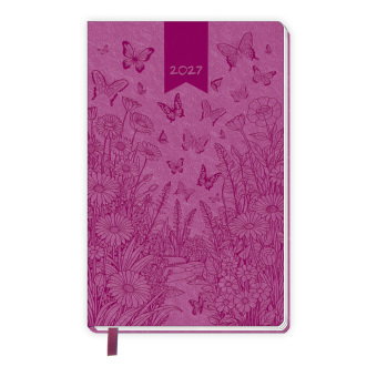 TRÖTSCH - Taschenkalender A6 Soft Touch Schmetterlinge 2027
