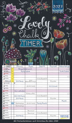 Lovely Chalk Timer 2027