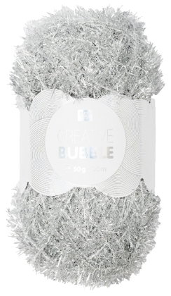 Spülschwammgarn Creative Bubble Metallic Silber