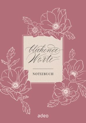 Blühende Worte - Notizbuch