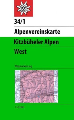 Alpenvereinskarte Kitzbüheler Alpen West