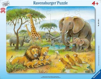 Kinderpuzzle 30 Teile - Afrikas Tierwelt