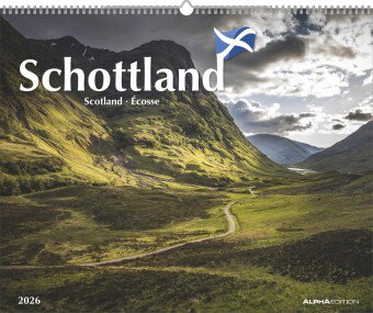 Alpha Edition - Schottland 2026 - Wandkalender 52×42,5 cm mit 12 beeindruckenden Landschafts- & Burg