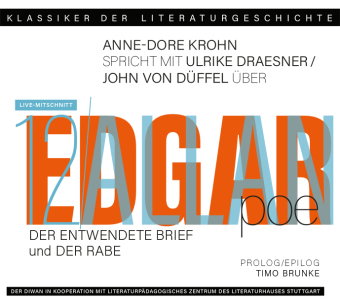 Ein Gespräch über Edgar Allen Poe - Der entwendete Brief und Der Rabe, 1 Audio-CD