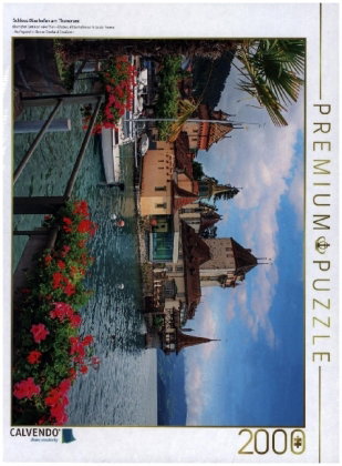 CALVENDO Puzzle Schloss Oberhofen am Thunersee | 2000 Teile Lege-Größe 90x67cm Foto-Puzzle für glück