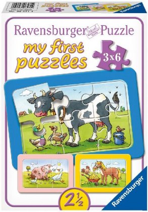 Kinderpuzzle 6 Teile - Gute Tierfreunde