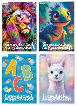Grundschul-Aufgabenheft mini A6 30 Wochen (sortiert)