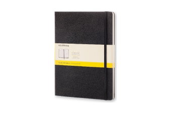 Moleskine Notizbuch, XL, Kariert, schwarz
