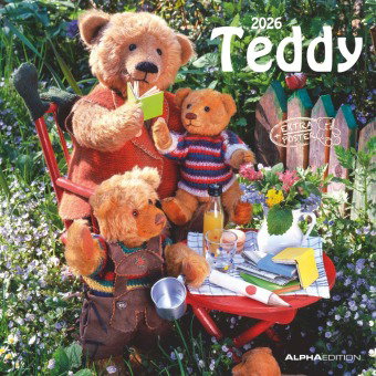 Alpha Edition - Teddy Kalender 2026 - Bildkalender & Wandkalender im Broschürenformat 30×30 cm, aufg