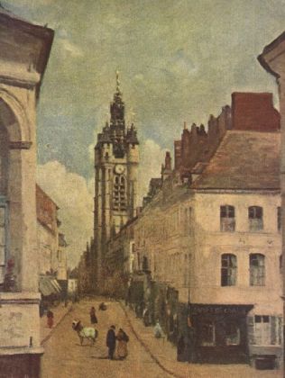 Jean-Baptiste-Camille Corot - Glockenturm von Douai - 500 Teile (Puzzle)
