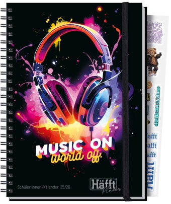 Häfft PLANER 25/26 Premium - Schüler-Kalender [Music on] EM