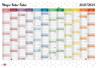 Wandkalender: Unser Kita-Jahr 2027/28