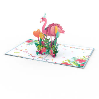 Lovepop Flamazing Birthday Flamingo Pop-Up Card