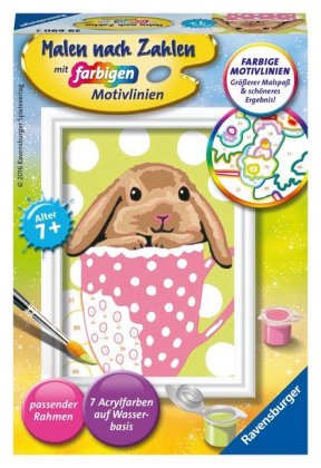 CreArt, Malen nach Zahlen Kinder - Süßes Schlappohr
