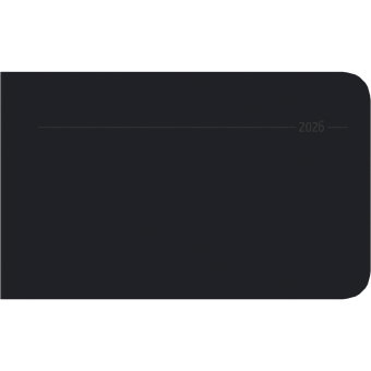 Alpha Edition - Timer To Go Tucson Schwarz 2026 - Buchkalender Querformat 15×9 cm mit Wochenübersich