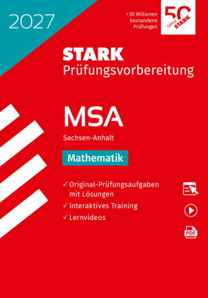 STARK Mathematik - MSA (Mittlerer Schulabschluss) 2027 Sachsen-Anhalt - Prüfungsvorbereitung, m. 1 B