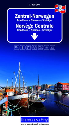 Kümmerly+Frey Regional-Strassenkarte 3 Zentral Norwegen 1:300.000