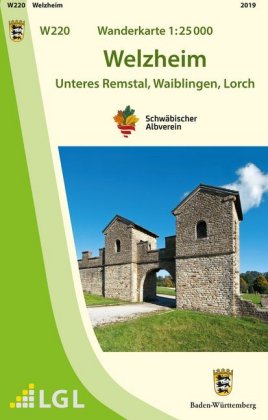 Topographische Wanderkarte Baden-Württemberg Welzheim