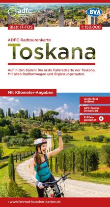 BVA ADFC Radtourenkarte Toskana 1:150.000