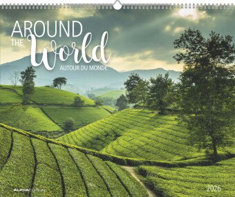 Alpha Edition - Around the World 2026 - Wandkalender 52×42,5 cm mit 12 Reise- & Landschaftsmotiven,