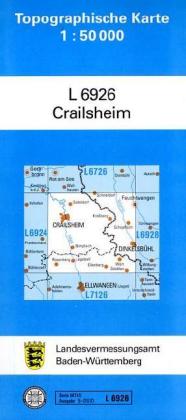 Topographische Karte Baden-Württemberg, Zivilmilitärische Ausgabe - Crailsheim