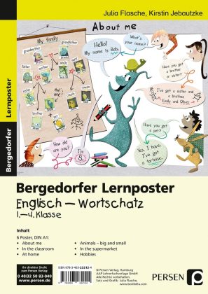 Lernposter Englisch - Wortschatz, 1.-4. Klasse