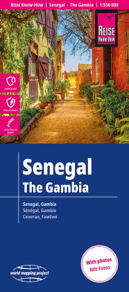 Reise Know-How Landkarte Senegal, Gambia (1:550.000)