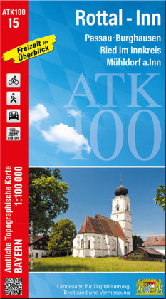 ATK100-15 Rottal-Inn (Amtliche Topographische Karte 1:100000)